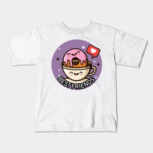 Coffee & Donut - Best Friends Kids T-Shirt